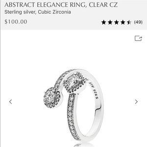 Pandora Abstract Elegance Ring